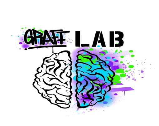 Graft Lab logo: split brain design.